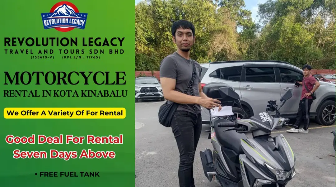 Dengan Menyewa Motor Di Kota Kinabalu , Perjalanan Anda Jadi Lebih Mudah & Tenang.